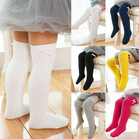 

S-M Summer Autumn 1Pair Baby Newborn Toddler Knee High Lace Sock Long Boys Girls bowknot Cute Leg Warmers For Newborns Infantile