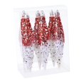 thumbnail image 4 of FVDPWYE 6 Pieces Christmas Droplet Hanging Ornaments DIY Christmas Decor for Holiday Red White, 4 of 9