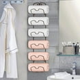 thumbnail image 2 of Auledio Towel Rack Wall Mounted Metal Wine Rack Towel Shelf Holder Storage with 6 Compartments for Bathroom Hand Towels, Washcloths - Bronze, 2 of 6