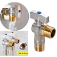 thumbnail image 4 of Válvula de parada de ángulo de válvula de agua de ajuste de plomería de de ángulo de flujo G1/2'' fácil de instalar Azul, 4 of 9
