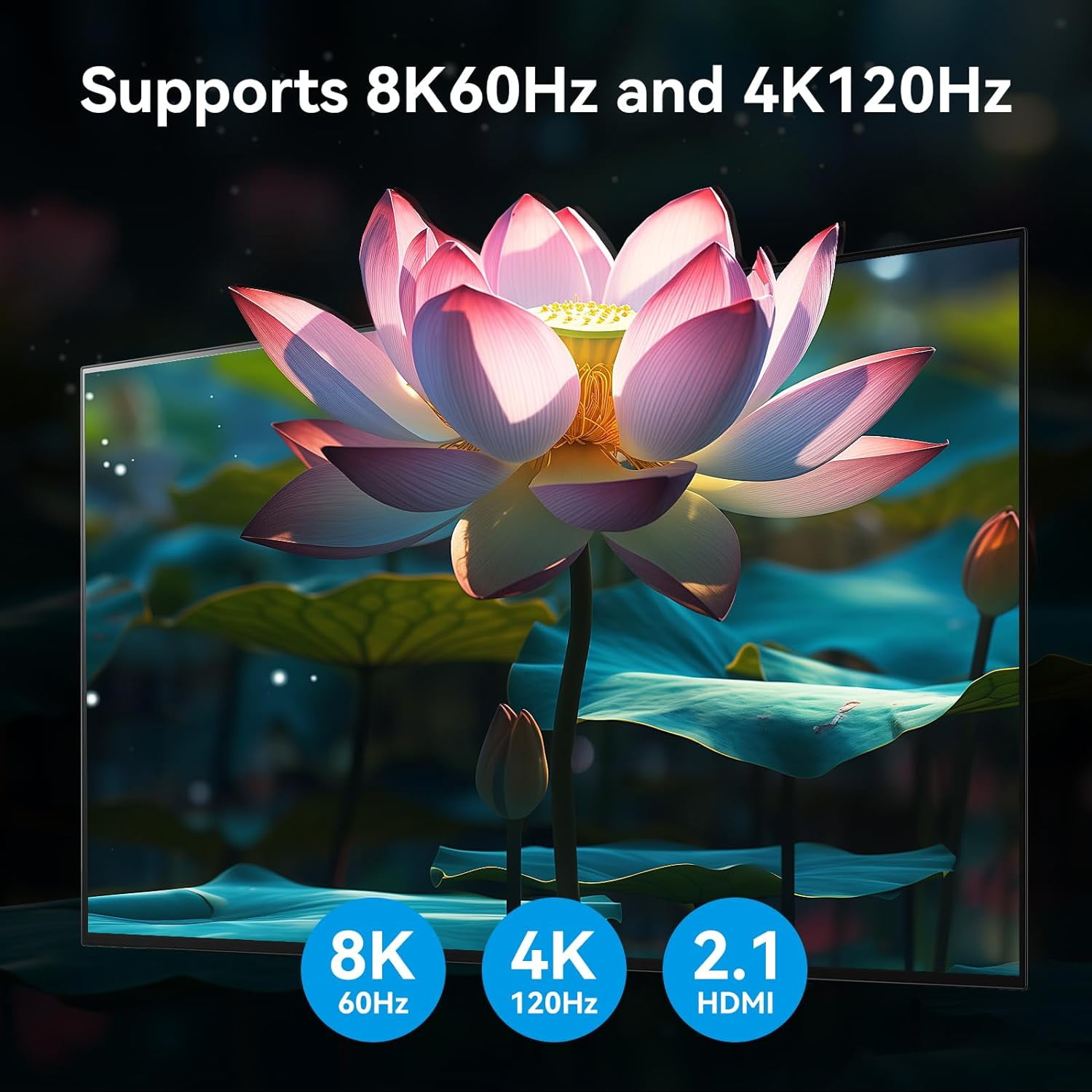 8K@60Hz HDMI KVM Switch 3 Monitors 2 Computers 4K@120Hz USB 3.0 KVM Switches Triple Monitor 2 Ports Share 1 Set of Keyboard Mouse Printer Scanner Between 2 PC or Laptops with Wired Controller