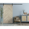 thumbnail image 2 of Millbrooke 36x84 Chevron Driftwood PVC Barn door kit, 2 of 3