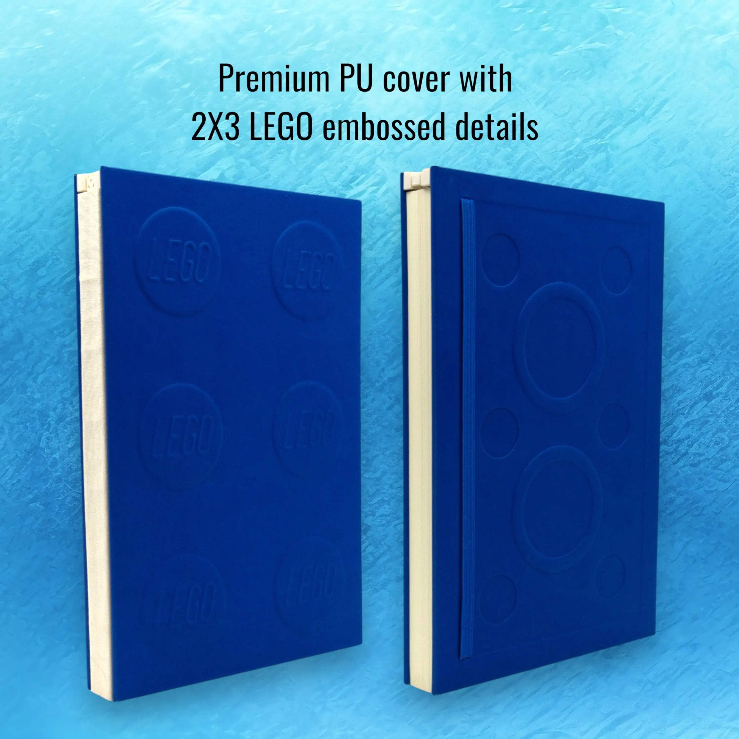 LEGO Locking Notebook with Gel Pen - 2x3 Blue