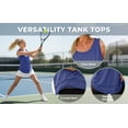 thumbnail image 6 of Rosvigor 3 Pack Womens Workout Tank Tops Quick Dry Sleeveless Shirts for Women Loose Fit Tops for Athletic Running Tennis Yoga, 6 of 9