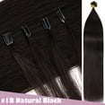 thumbnail image 3 of Benehair Russian Keratin Nail-U-Tip Hair Pre Bonded Remy Human Hair Extensions 1g US Fusion 16"-24", 3 of 11