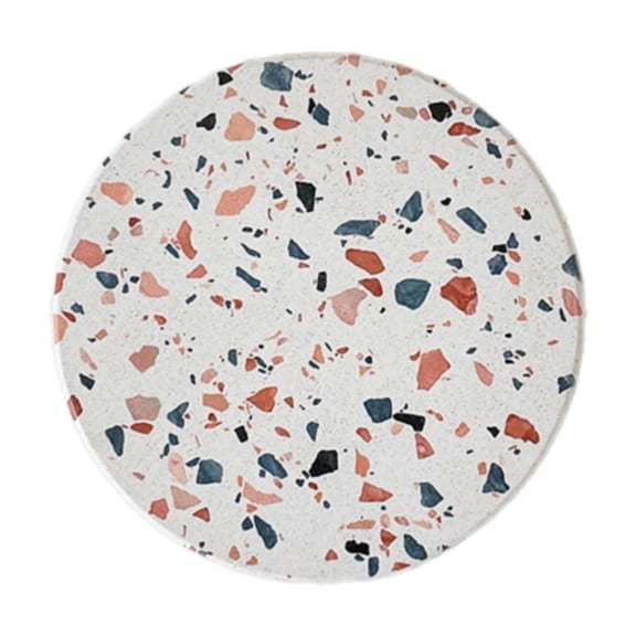 XKHZJL Coasters for Drinks, Terrazzo Marble Absorbent Ceramic Coasters,Cute Funny Table Drinks Coasters Tabletop Protection Mat,Table Home Decor,4 Inches