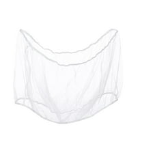 Breathable Nylon Mesh Bird Cage Skirt Seed Catcher Net Cover with Elastic Bottom for Secure Fit, Reduces Mess & Floor Scatter for Parrots and Small Birds(White),Ccwuwei