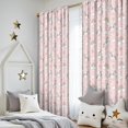 thumbnail image 5 of Unicorn and Star Pink Pattern Insulated Teens Curtains Set Of 2, Bedroom Essentials, Toddler Room Decor 52x84in(132x213cm), 5 of 5