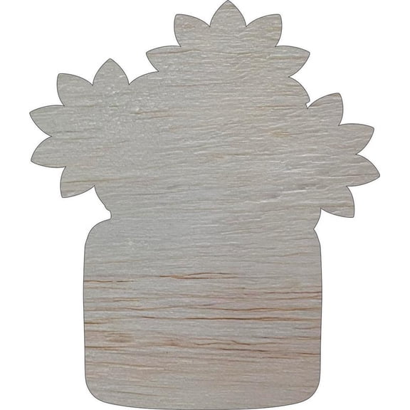 Sunflowers in Jar Wood Shape, 4'' Unfinished Craft