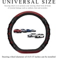 thumbnail image 2 of Car Steering Wheel Cover, 15 Inch Anti-Slip Steering Wheel Cover Protector with 3D Honeycomb Design, Universal Steering Wheel Covers for Cars Truck SUV, Car Accessories (Red), 2 of 6