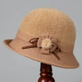 thumbnail image 3 of Hats Women's Autumn And Winter Dome Casual Fisherman Pot Small Bowler Hat, 3 of 3