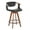 Brown, variant on LumiSource Walnut Bamboo, Black Metal, Black PU Oracle Counter Stool