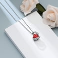 thumbnail image 4 of Ashes Crystal Urn Necklace for Ashes Cremation Heart Memorial 316L Stainless Steel Memorial Pendant Keepsake for Women Men Loved Ones for Human Pet Ashes, 4 of 7