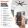 thumbnail image 4 of Honeywell Talbert Ceiling Fan, Color Changing LED and Remote, 70", Matte Black, 4 of 12