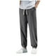 thumbnail image 2 of Pantalones largos para hombre, moda de verano, lisos, informales, con cintura elástica y bolsillos, 2 of 4