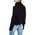 thumbnail image 2 of Free People Womens Big Easy Cowl Neck Pullover Sweater, Black, X-Small, 2 of 3