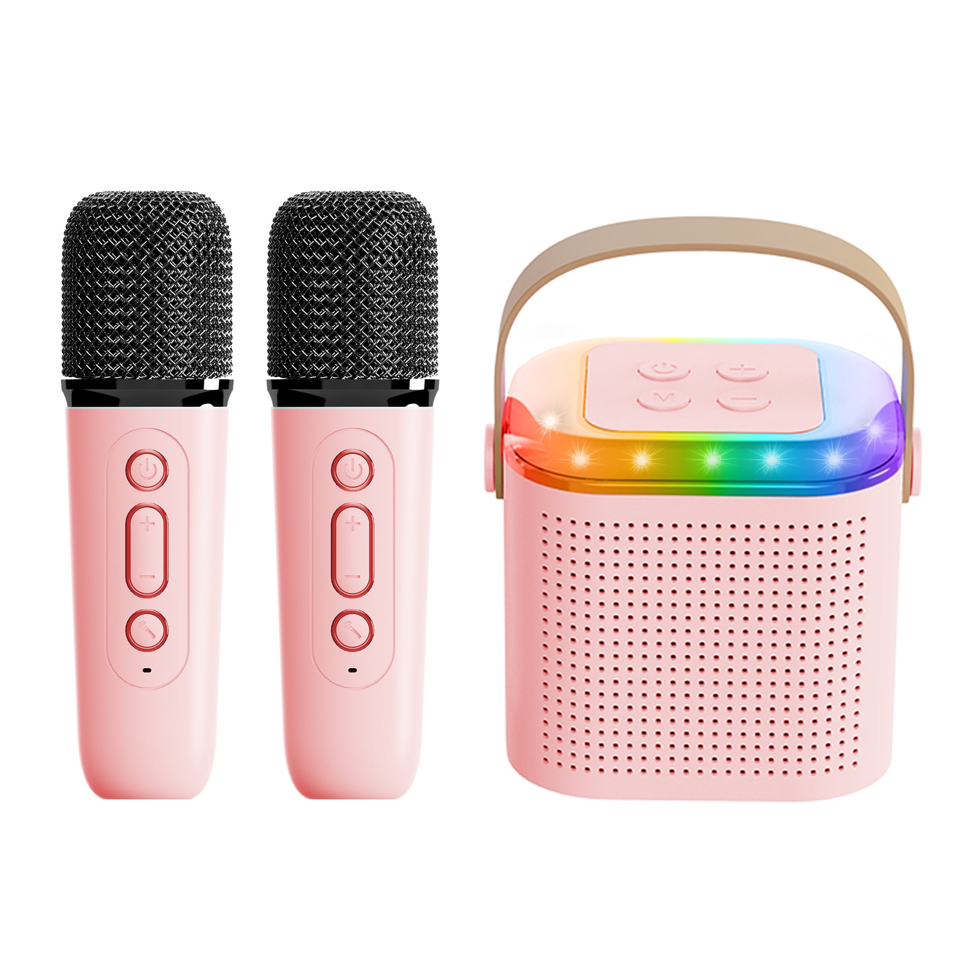 Richgv Upgraded Mini Karaoke Machine for Kids, Music Toys for Girls Boys  Toddlers, Portable Bluetooth Speaker with Wireless Microphone for Birthday