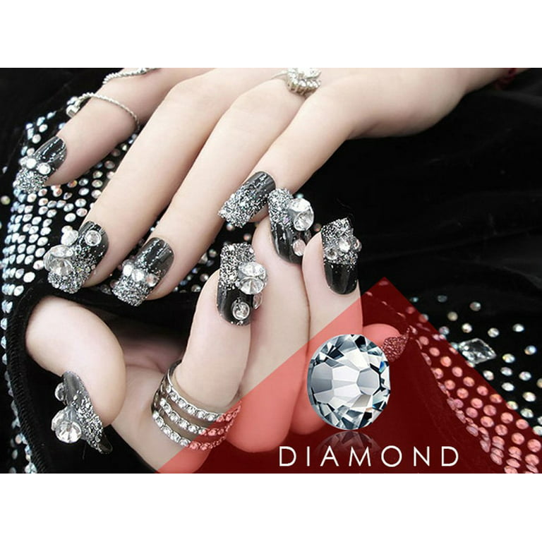 Bulk Wholesale Glitter Non Hotfix Rhinestones Nails Crystals стразы Nail  Accessories for uñas 네일 Nail Charms Dress Nail Art - AliExpress
