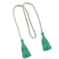 thumbnail image 3 of Garland Wood Bead String Garland Colgante de pared Borla Colgante Sala de estar Suministros de decoración para fiestas, Verde Vogacara HA004853-03, 3 of 6