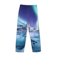 thumbnail image 3 of Lsque Night At Lake Aurora 1 Print Men's Pajama Pants, Lounge Pant - Comfortable Home Wear,Elastic Waistband, Stylish Design-Small, 3 of 9