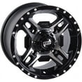 thumbnail image 3 of 4/110 Beartooth Wheel 12x7 5.0 + 2.0 Machined/Black for Suzuki King Quad 400AS 4x4 2008-2019, 3 of 7