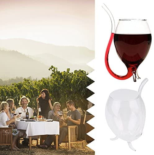 300ml Creative Vampire Filter Red Wine Glass for Whiskey Port Wine Cocktail Sippers Glassware Clear Juice Cup