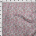 thumbnail image 4 of oneOone Polyester Spandex Pink Fabric Floral Sewing Material Print Fabric By The Yard 56 Inch Wide, 4 of 5