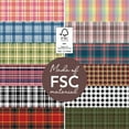 thumbnail image 4 of Desecraft Plaid Tartan 12x12 in Double Sided Paper Pad Pack Scrapbook Cardstock Decorative Paper - 36 Sheets - for Card Making Journaling Planner Origami Decopage Decorative Scrapbooking Supplies, 4 of 5