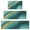 Teal Gold Marble, variant on White Gold Leaf Marble Pattern Kitchen Rugs Sets Of 3,Kitchen Runner Rugs Non Skid Washable,Decorative Kitchen Floor Mats for Kitchen,Sink,Laundry,17"x30" 17"x47" 17"x59"
