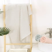 Hot Sale! VogueV Waffle Bath Towel for Bathroom, Soft, Quick Dry, Thin, Lightweight, Turkish Cotton Towels(Bath Towels)