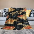 thumbnail image 2 of Orinice Funny Fish Throw Blanket - Plush, Soft, Comfy, Lightweight, Warm, Fuzzy, Cozy and Charming  Blanket Perfect for Couch, Travel, Bed, Office, Outdoor -  60x80in, 2 of 6