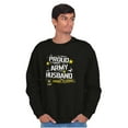 thumbnail image 4 of Military Logo Proud US Army Husband Men's Crewneck Sweatshirt Brisco Brands S, 4 of 6