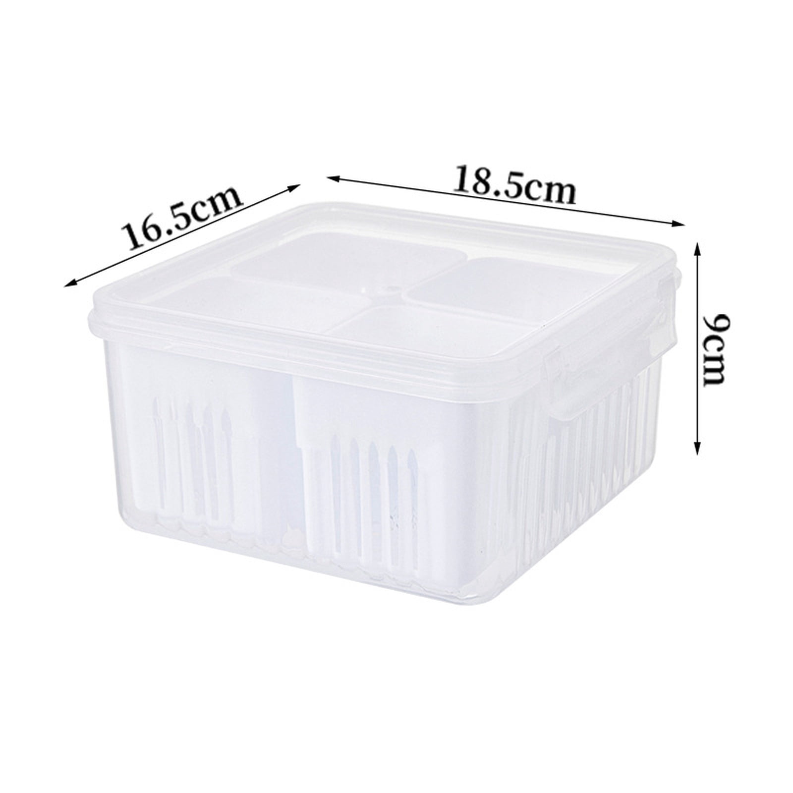 Green Storage Box,Scallion Garlic Fresh-Keeping Box,Fridge Fruit Food Storage Container,a BPA-Free Stackable and Reusable Food Storage Container for Vegetable and Produce Organization