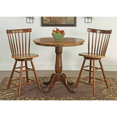36 Round Counter Height Pedestal Table With 2 Copenhagen Stools 36 Round Counter Height Pedestal Table With 2 Copenhagen Stools