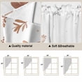 thumbnail image 5 of Spring Floral Swag Curtains for Kitchen/Bedroom/Living Room, Watercolor Elegant Pastoral Flowers Scalloped Curtains 63 Inch Long, Rod Pocket Window Swag Topper Curtains Valances 2 Panels Set 36"x63", 5 of 8