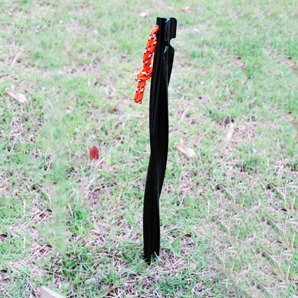 10 Pcs 25cm Heavy Duty Aluminum Alloy Tent Pegs Garden Stakes Ground for Hammock Camping Awning Canopy