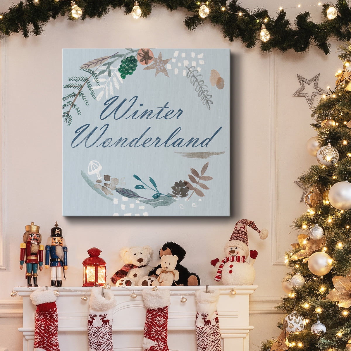 Snowy Christmas III- Gallery Wrapped Canvas