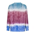 thumbnail image 5 of Qertyioot Hauts de Mode pour Femmes Pull-Over Chemisier Imprimé à Col Rond, 5 of 5