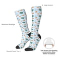 thumbnail image 5 of Picia Women Crew Soft Moisture-wicking Socks Turtles And Goldfish Pattern Design Cotton Socks, One Size fit All, 5 of 9