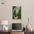 thumbnail image 3 of Waterfall Bathroom Canvas Jungle Bathroom Art by Art Remedy, Silver Frame, 16" x 24", 3 of 7