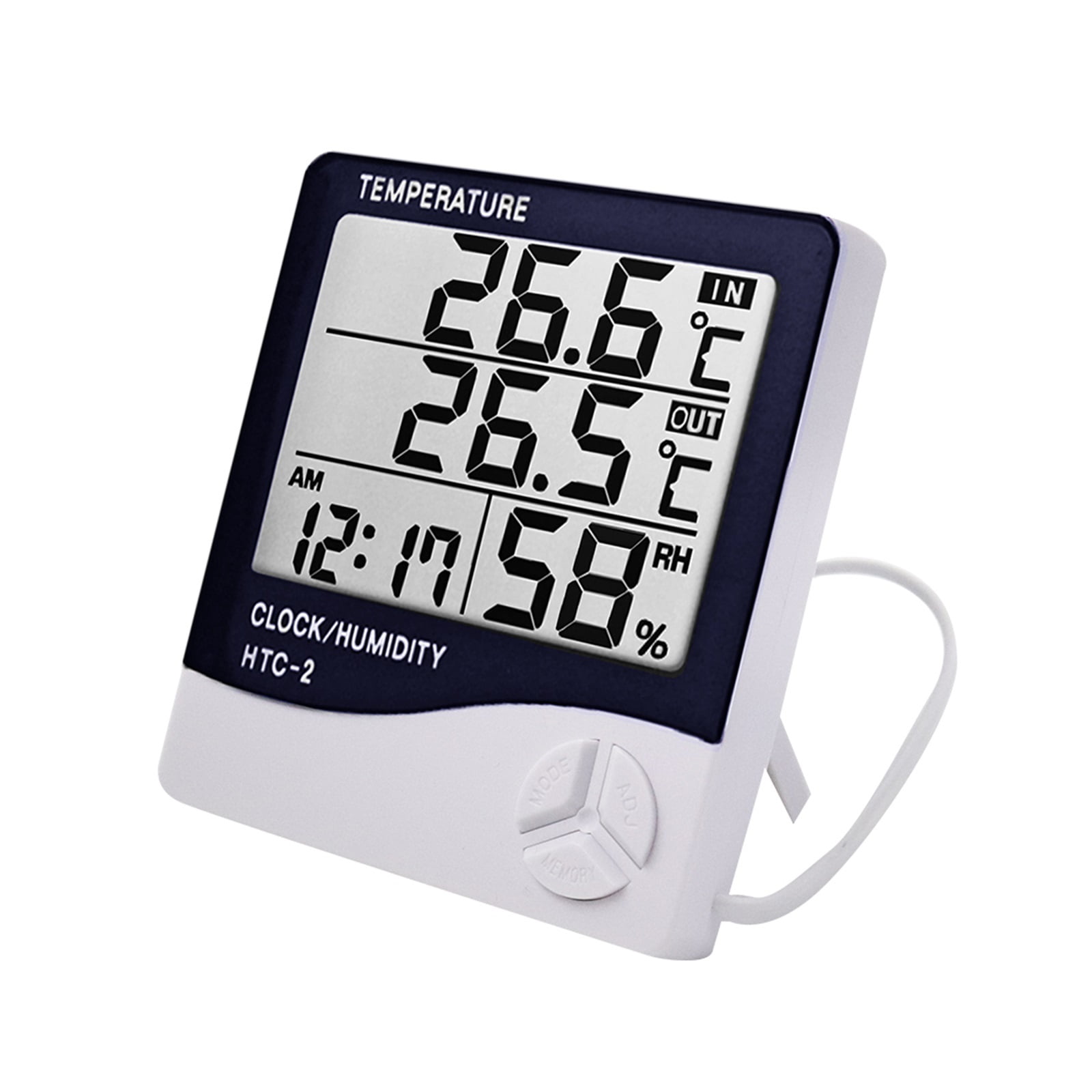 LCD Electronic Digital Humidity Meter Thermometer Hygrometer Indoor Outdoor Weather Station ,Simple Operation