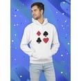 thumbnail image 2 of Poker Suits Hoodie Men -SPIdeals Designs, Male x-Large, 2 of 4