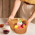 thumbnail image 5 of Forma de pato Canasta tejida de mesa Cesta de frutas Canasta de almacenamiento Canasta de plástico Canasta de plástico, 5 of 5