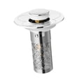 thumbnail image 3 of Colador de desagüe de fregadero, tapón de desagüe universal para lavabo de baño de 28 a 35 mm, filtro de lavabo tipo empuje para baño interior., 3 of 9