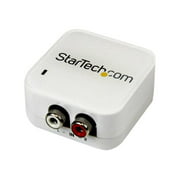 StarTech.com RCA to SPDIF Digital Coax and Toslink Optical Audio Converter - Coaxial/optical digital audio converter - white