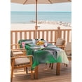 thumbnail image 2 of Outdoor Table Cloth with Umbrella Hole and Zipper, Green Hummingbird Waterproof Rectangle Tablecloth 54"x80", Spring Summer Pink Flower Leaf Washable Table Cover for Outside Party Patio Picnic, 2 of 8