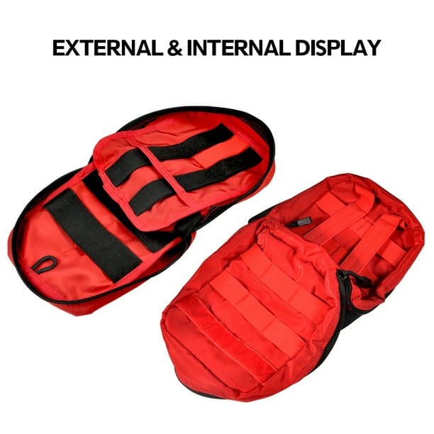 Botiquín de primeros auxilios, bolsa médica de primeros auxilios, botiquín de primeros auxilios para acampar, mochila de primeros auxilios, diseño aerodinámico