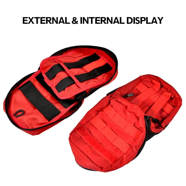 Botiquín de primeros auxilios, bolsa médica de primeros auxilios, botiquín de primeros auxilios para acampar, mochila de primeros auxilios, diseño aerodinámico