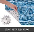 thumbnail image 6 of Sikiie Shell Print Flannel Anti-slip Floor Mat 16x24in, Thickened Dustproof Entrance Door Mat Floor Mat for Kitchen, Bathroom, Laundry Room, 6 of 7