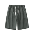 thumbnail image 5 of Mifsaly Mens Denim Shorts Elastic Waist Drawstring Relaxed Fit Jean Shorts Comfortable Lightweight Casual Summer Everyday Wear Clothes Dark Gray,XS, 5 of 6